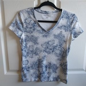 Tommy Hilfiger V Neck Stretch Top M